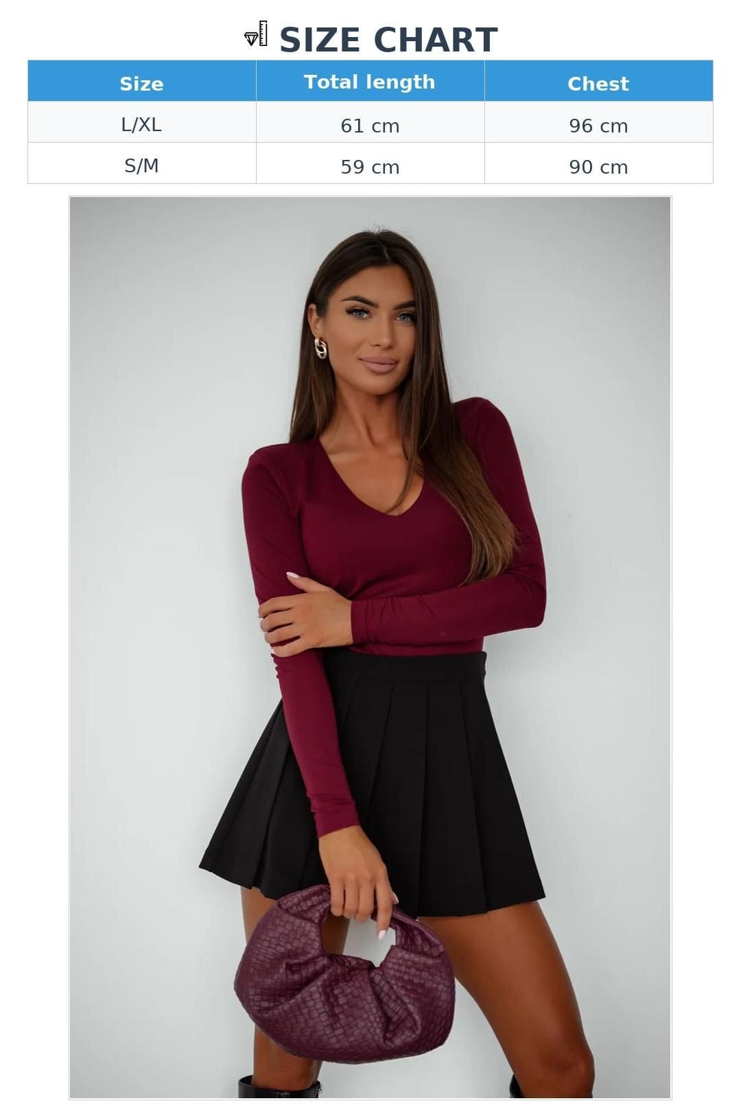 Love Lace Love Lace Women's NOEL Viscose Elastane Blouse for Comfort in Burgundy - 4