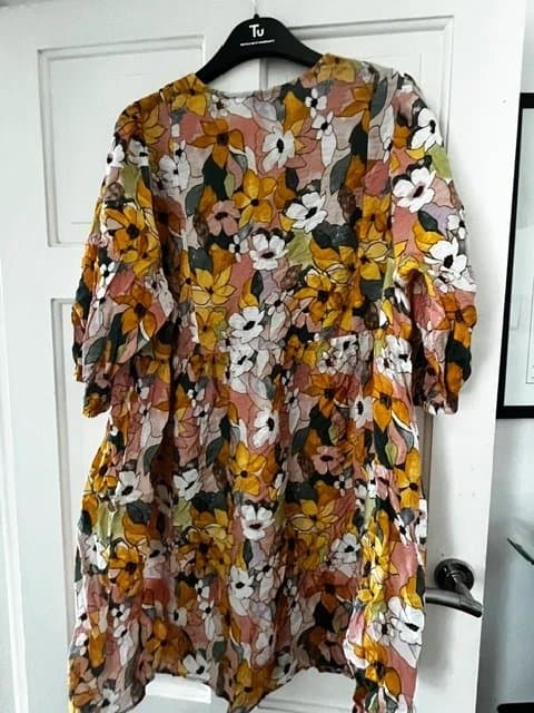 Papaya Papaya Floral Smock Dress Size 16 Boho Tunic Dress