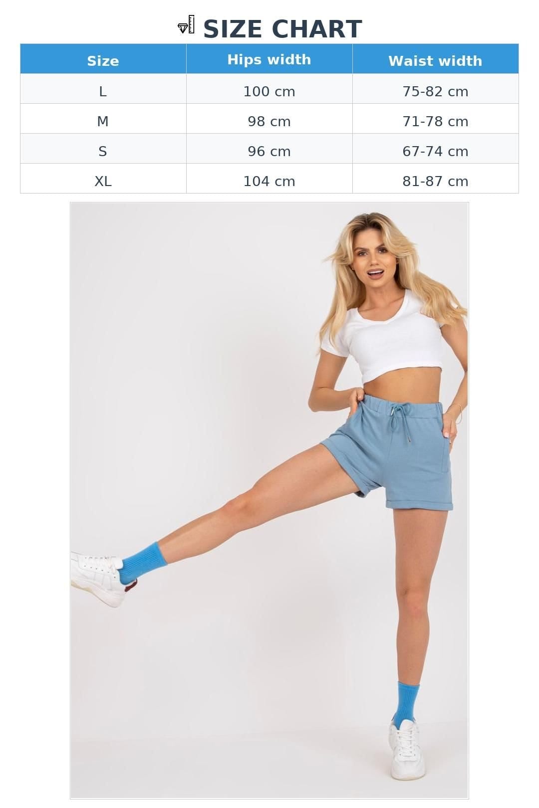 Love Lace Love Lace Women's Straight Cut Tied Waist Sweatshorts with Pockets in Blue - 4