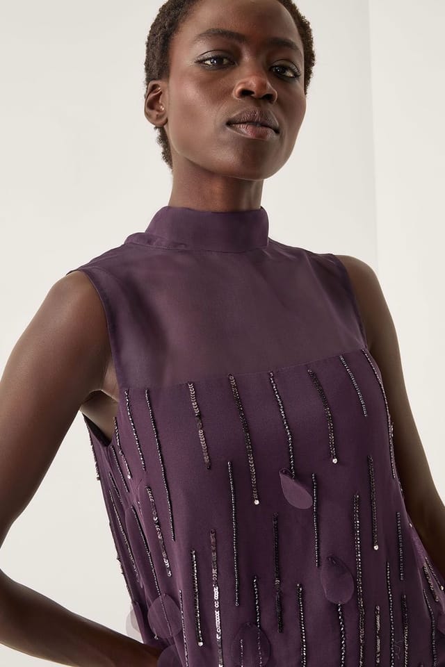 Monsoon Monsoon Women's Cassidy Sleeveless Mini Dress Purple - 3