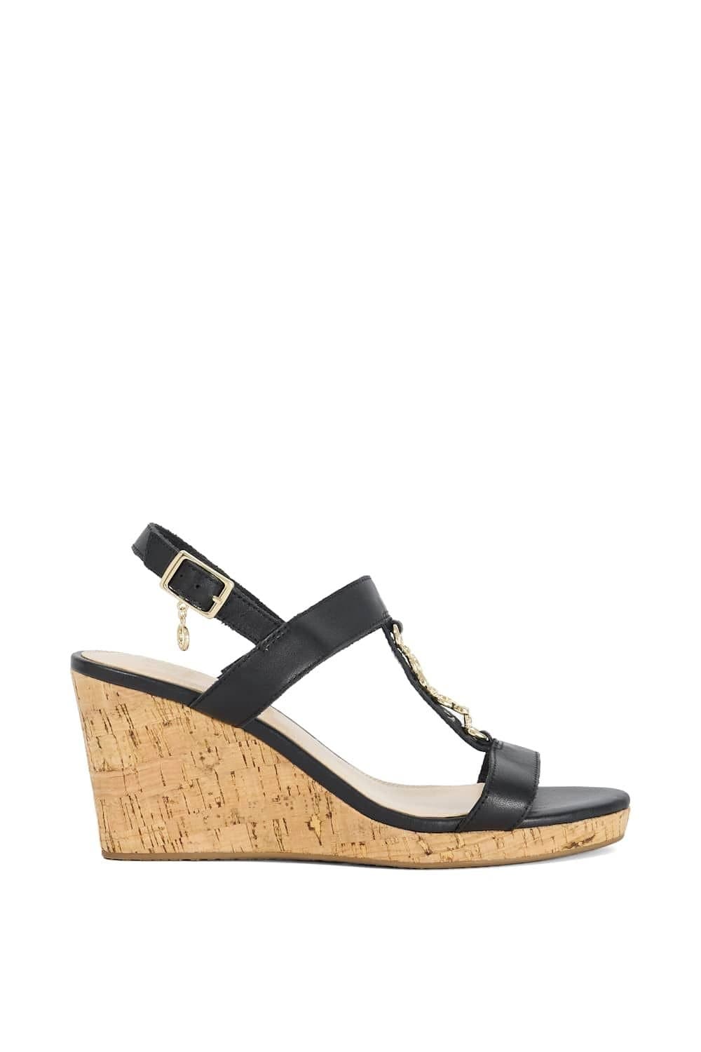 Dune London Dune London Women's 'Kasslie' Leather Wedges in Black