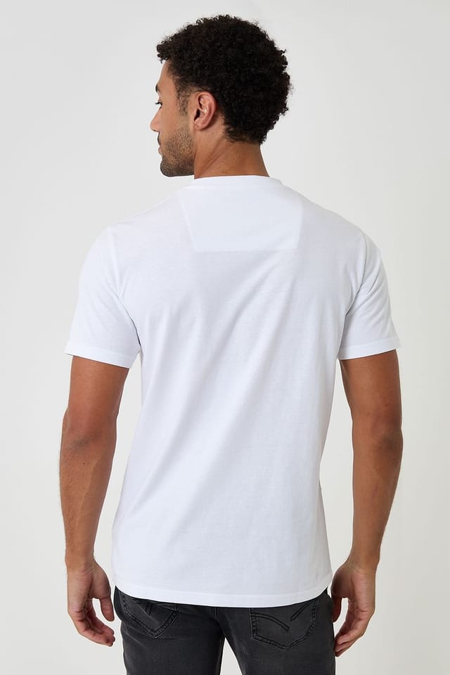 Threadbare Threadbare Men's 2-Pack Cotton Grandad Collar T-Shirts in Black - 2