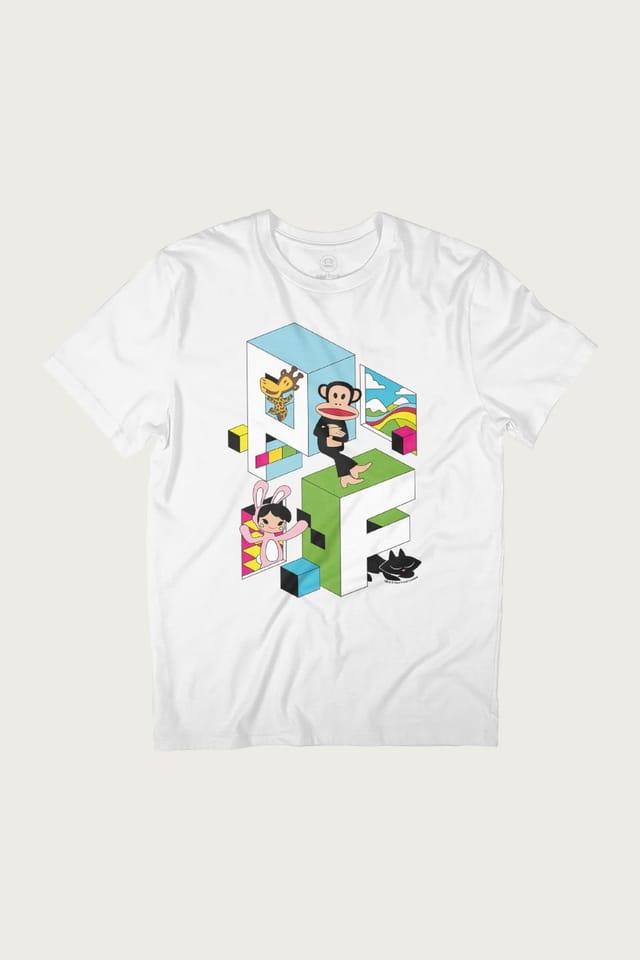 Paul Frank Paul Frank Men's Julius Clancy & Bunny T-Shirt in White - 2