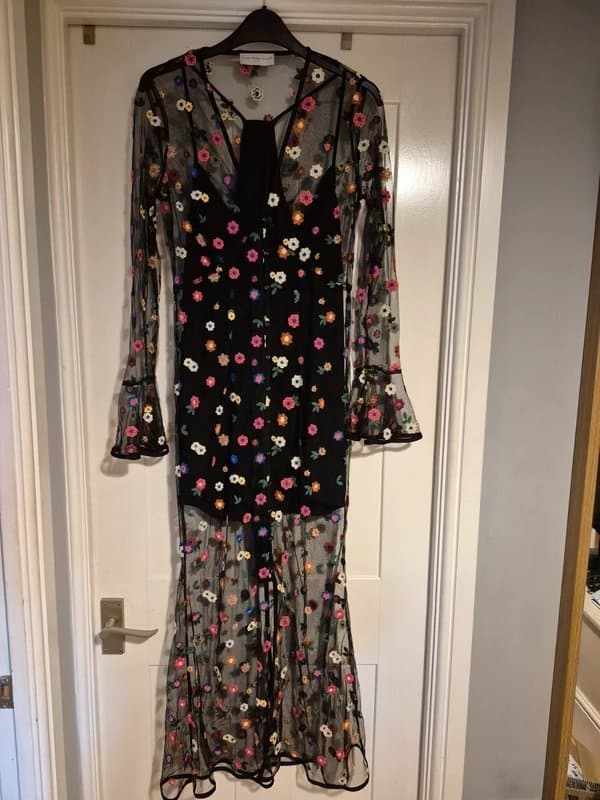 Never Fully Dressed Never fully dressed sheer dress with underslip size 10