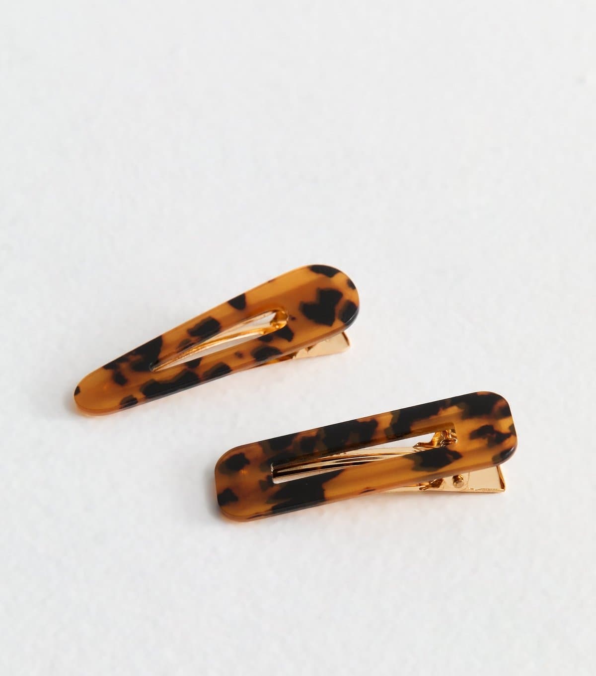 New Look Pack Of 2 Brown Tortoiseshell Hair Slides New Look