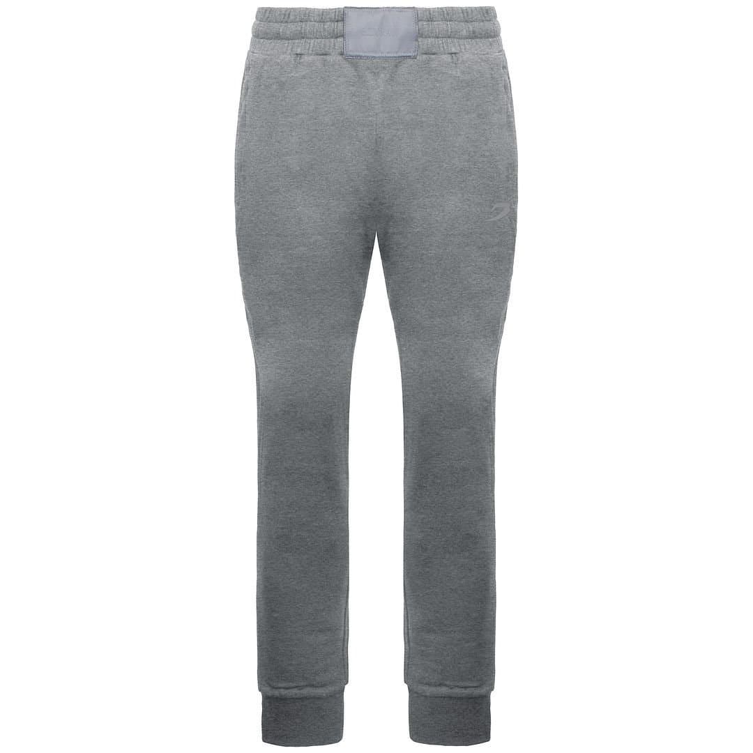BoxRaw BoxRaw Men's Stretch Waist Grey Graphic Logo Marciano Track Pants