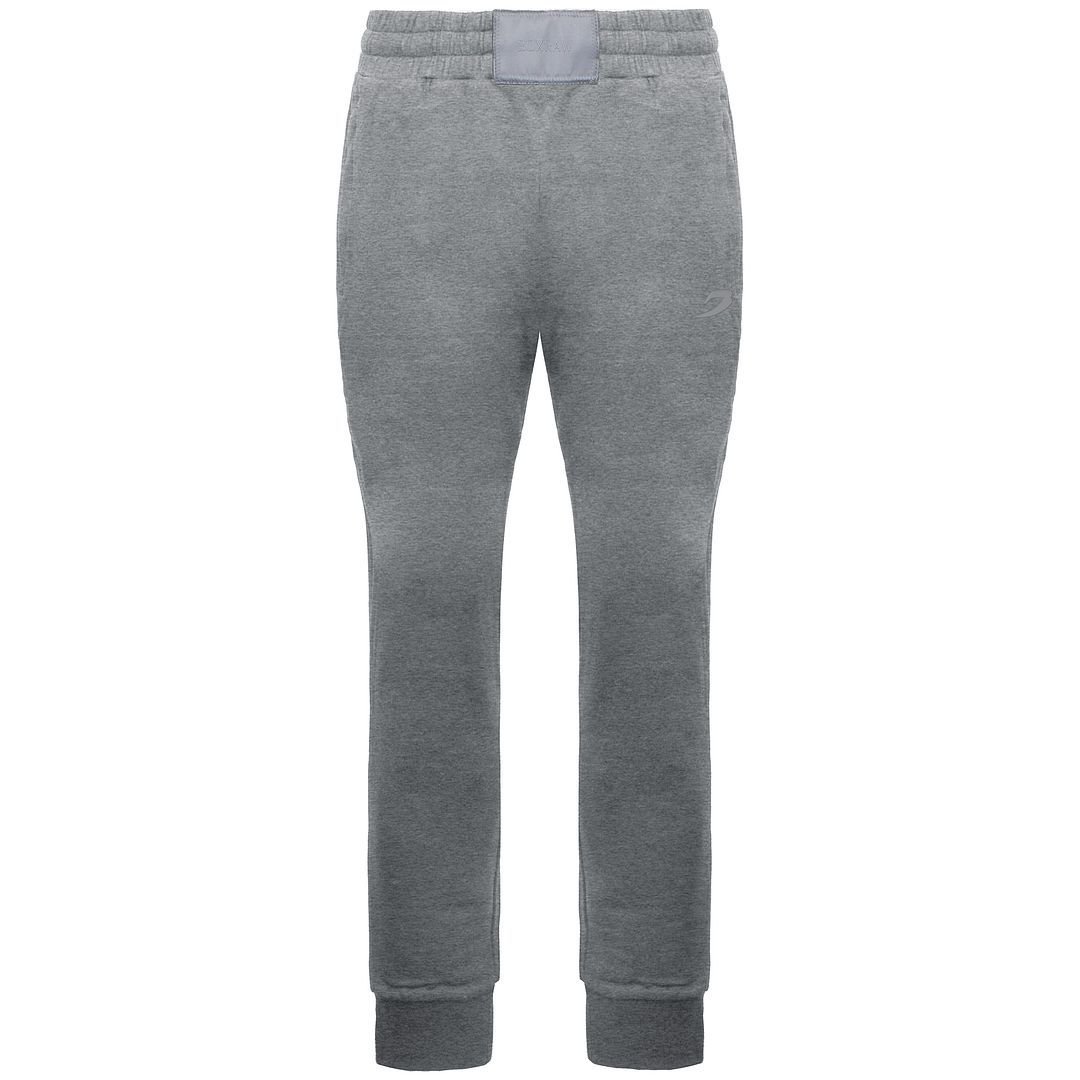 BoxRaw BoxRaw Men's Stretch Waist Grey Graphic Logo Marciano Track Pants - 2
