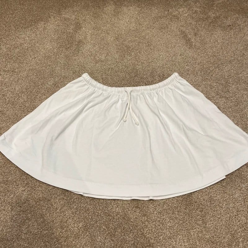 ASOS White Mini Skater Skirt