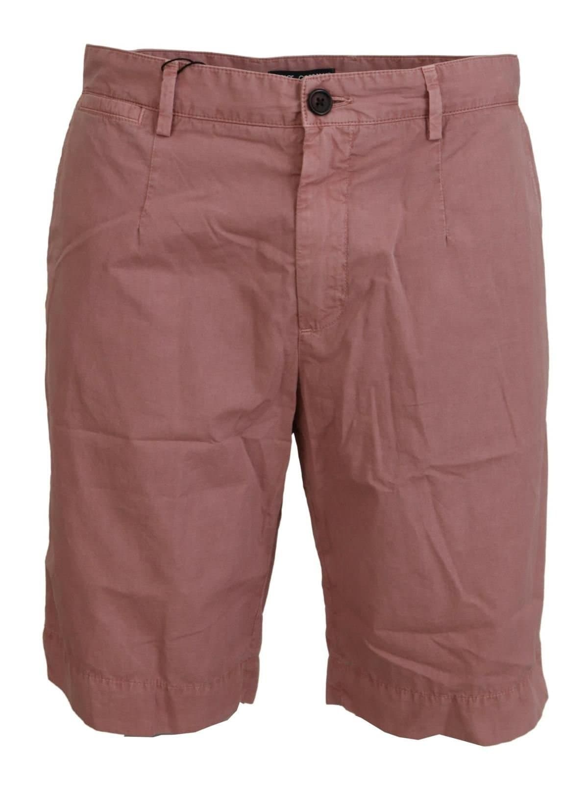 Dolce & Gabbana Dolce & Gabbana Men's Pink Chinos Cotton Casual Shorts