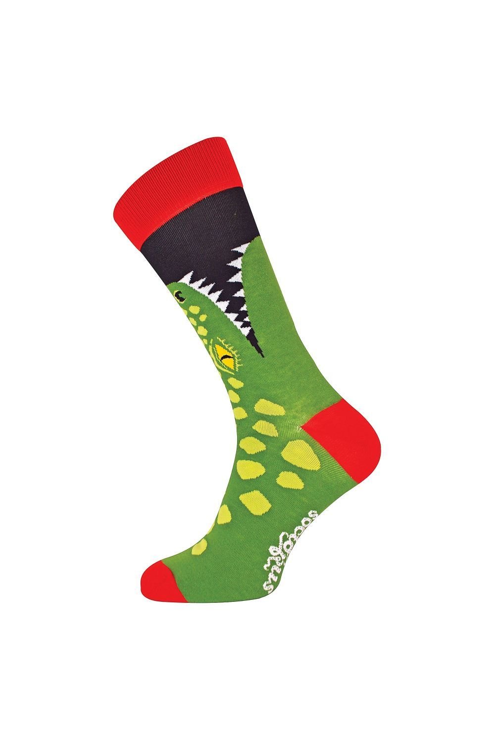Soctopus Soctopus Men's Animal Design Novelty Cotton Socks in Bright Green - 2