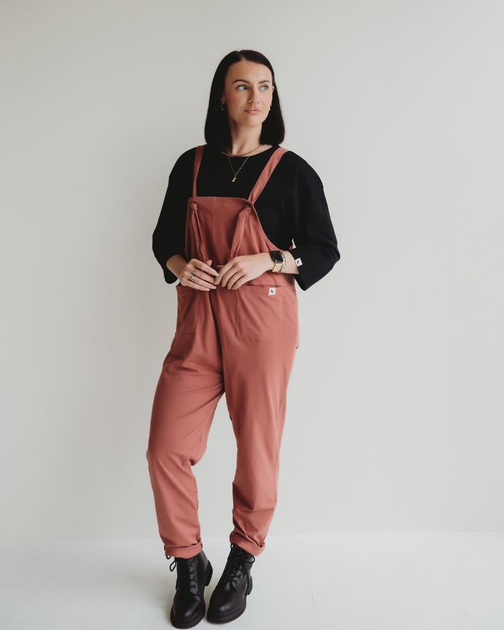 Turtledove London Turtledove London Women's Lila Red Dungarees