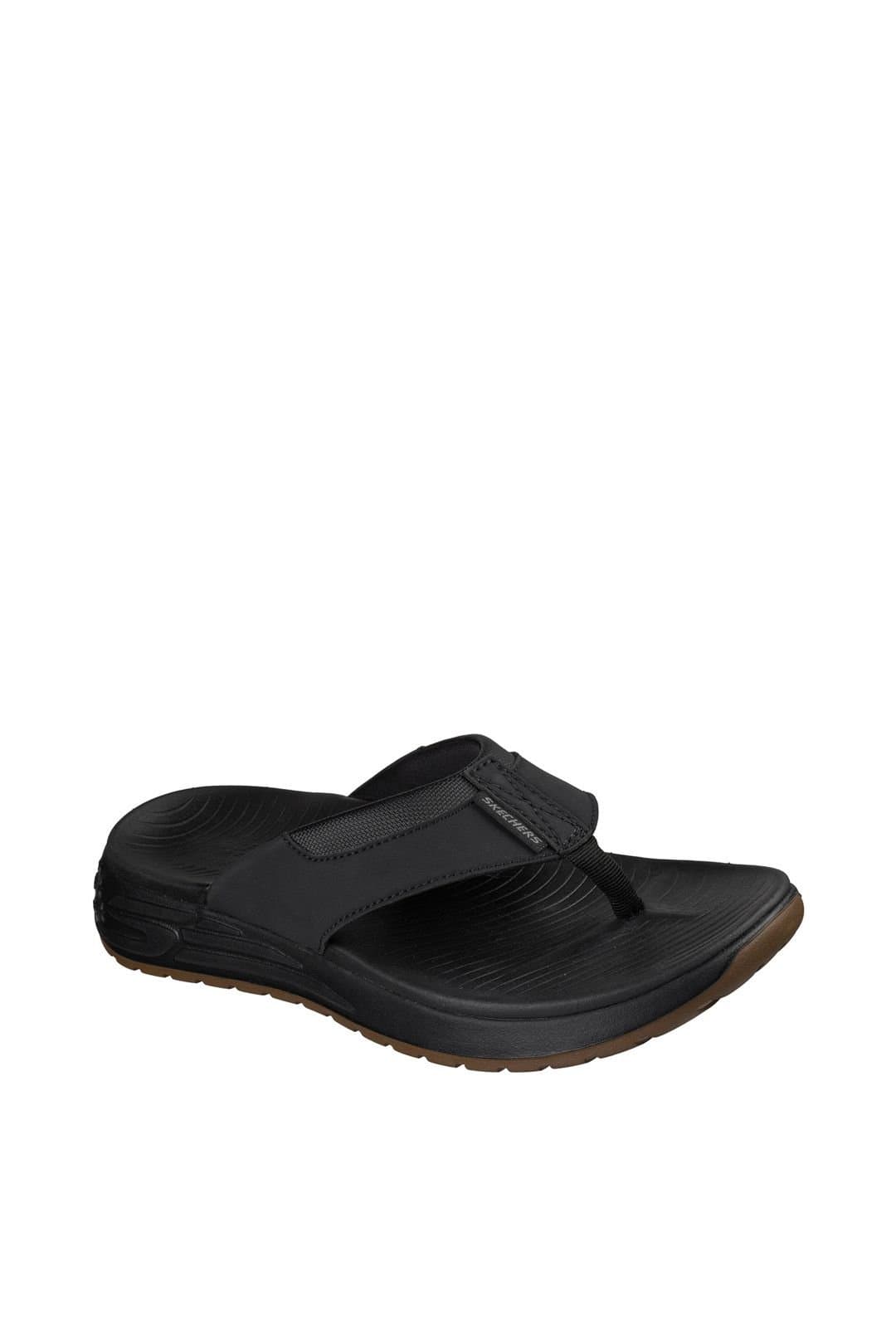 Skechers Skechers Men's STREET RETRO JOGGER SD Synthetic Thong Sandal in Black