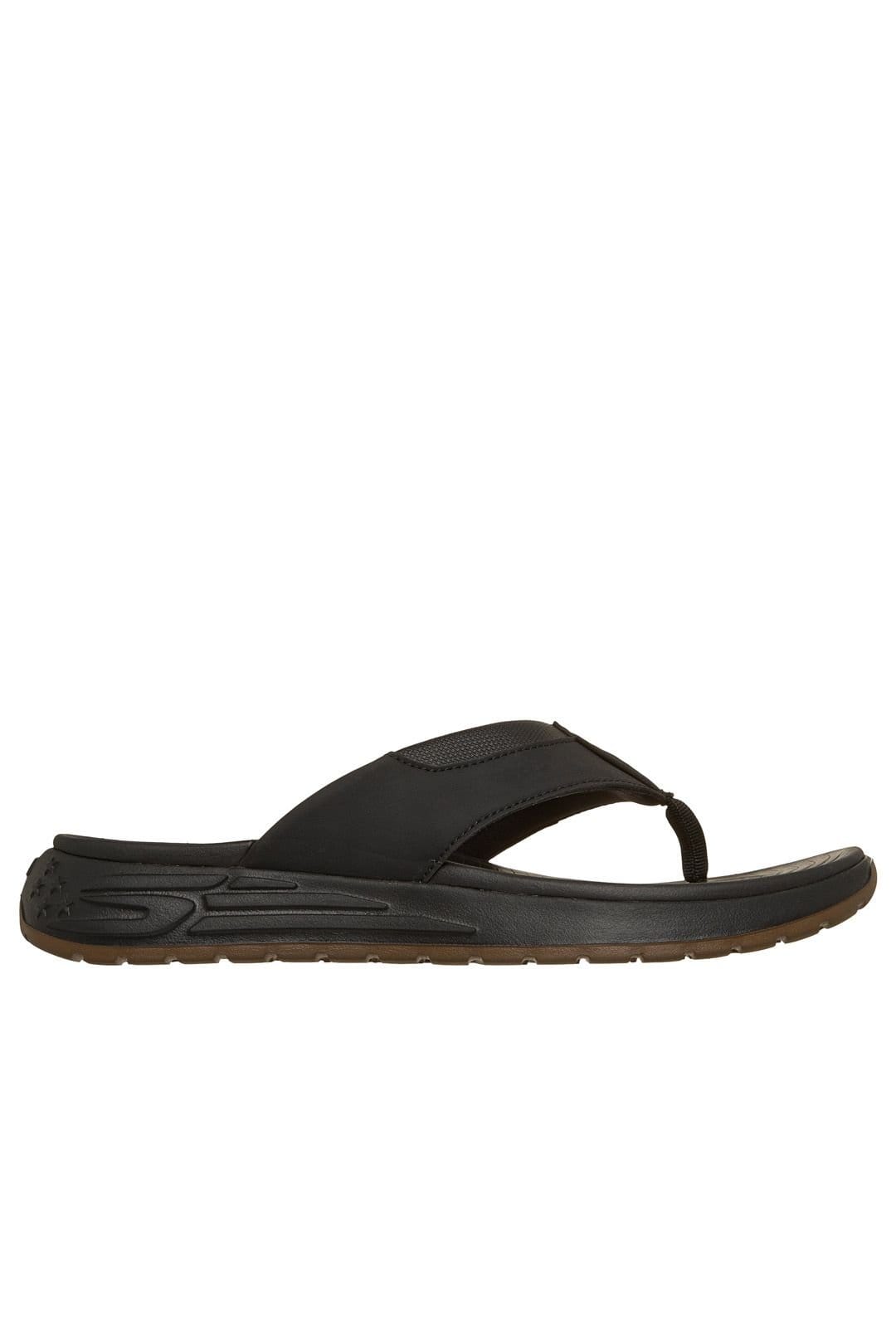 Skechers Skechers Men's STREET RETRO JOGGER SD Synthetic Thong Sandal in Black - 4