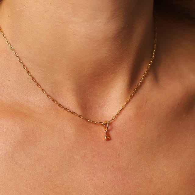 Gold Trip Gold Trip Women's November Birthstone Necklace in Gold - 2