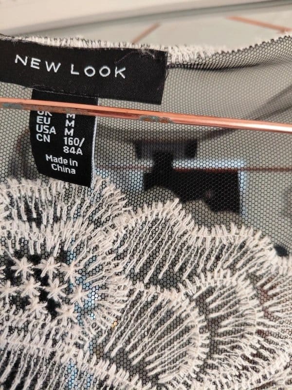 New Look NewLook - black lace kimono/cover up - 1