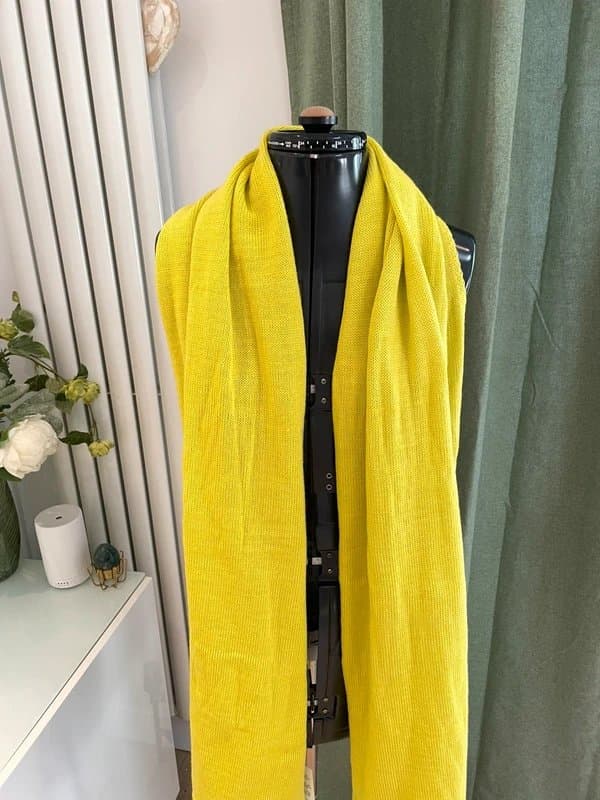 ASOS ASOS mustard/green knitted scarf