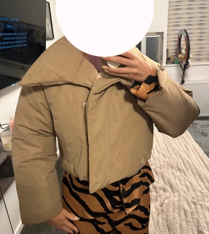 ASOS Beige pillow puffer ASOS