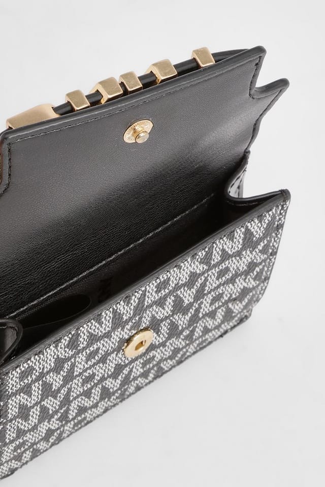 DKNY DKNY Women's AVRIL CARDCASE BLACK LOGO - 3