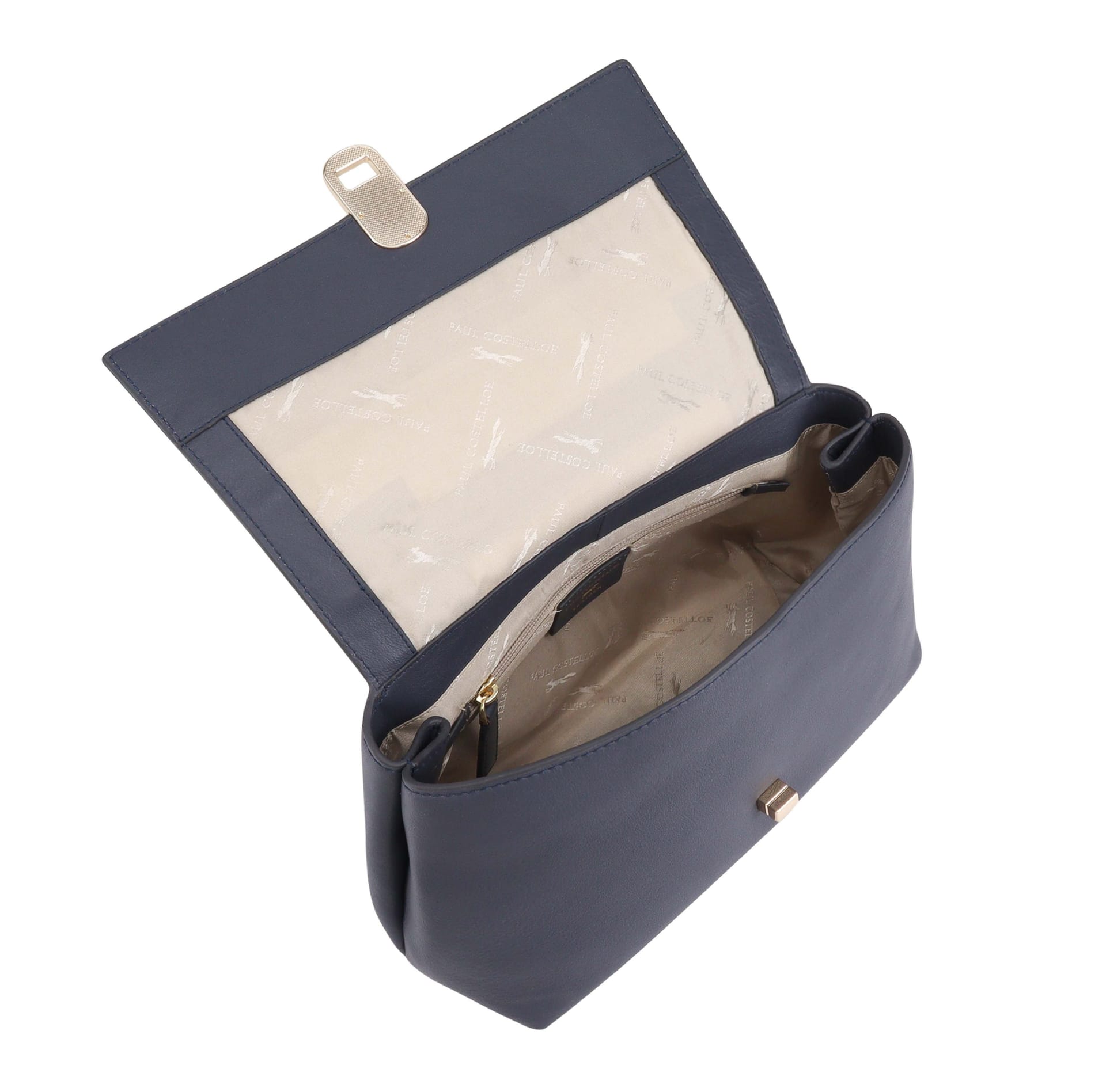 Paul Costelloe Paul Costelloe Women's Sava Leather Multi Way Bag in Navy - 4