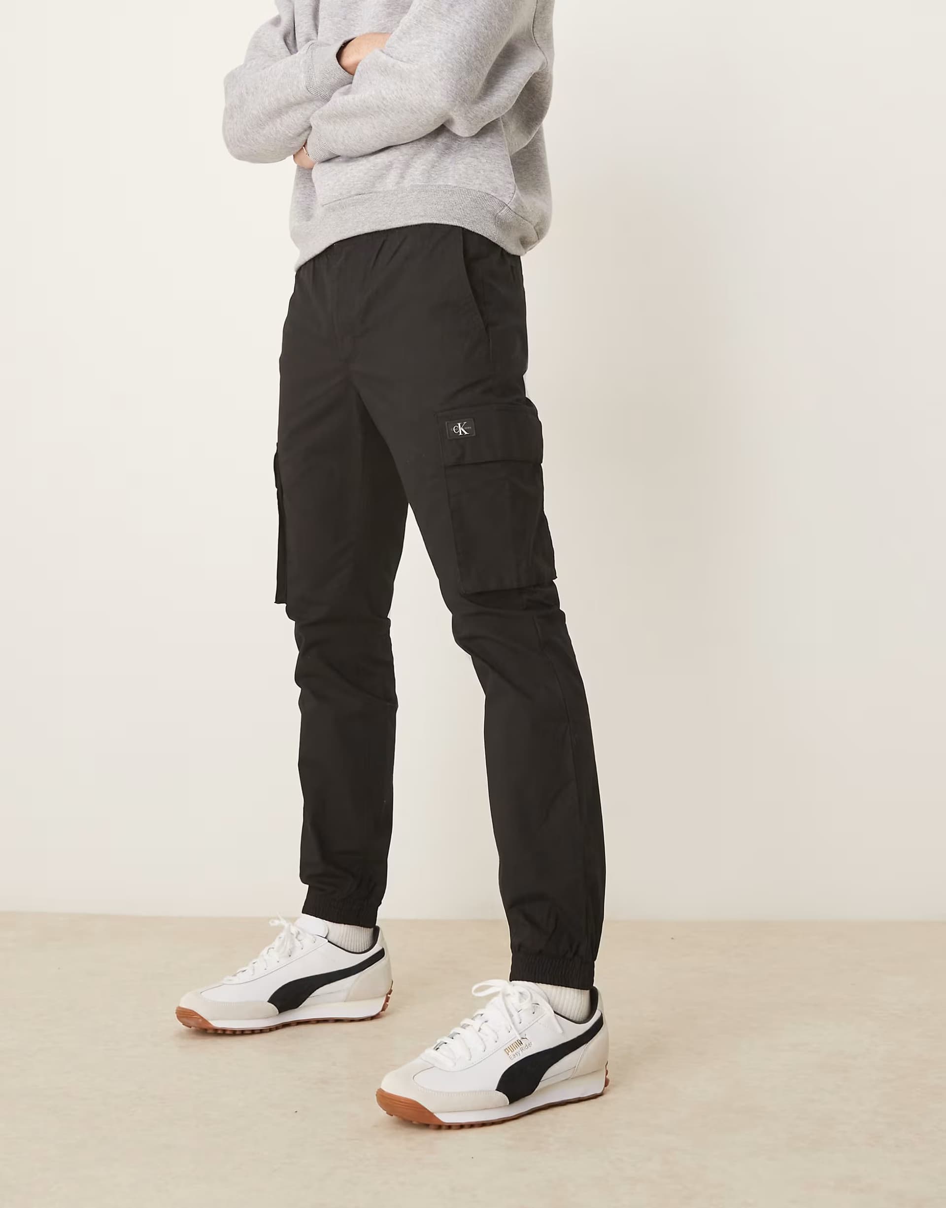 ASOS Calvin Klein Jeans Black Skinny Cargo Trousers