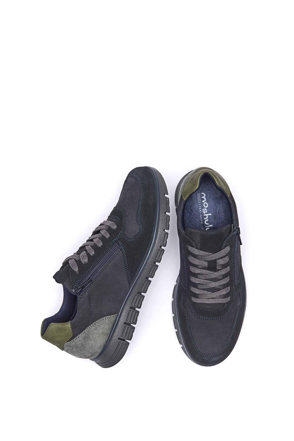 Moshulu Moshulu Men's 'Holford' Side-Zip Trainers in Navy