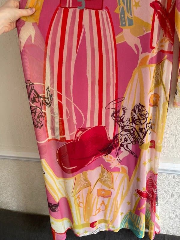 Never Fully Dressed Never fully dressed Pink Dallas Mesh Dress size UK 22