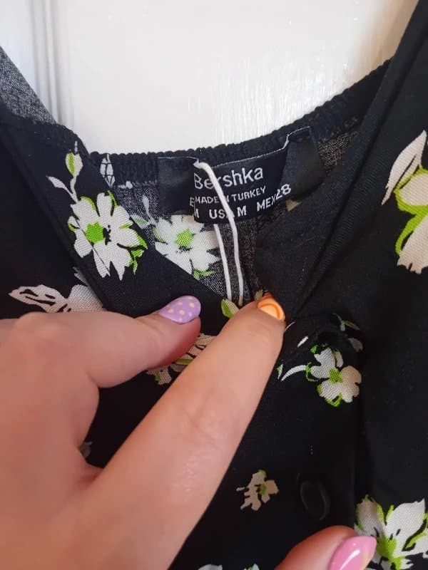 Bershka Women's Bershka Black Floral Jumpsuit
