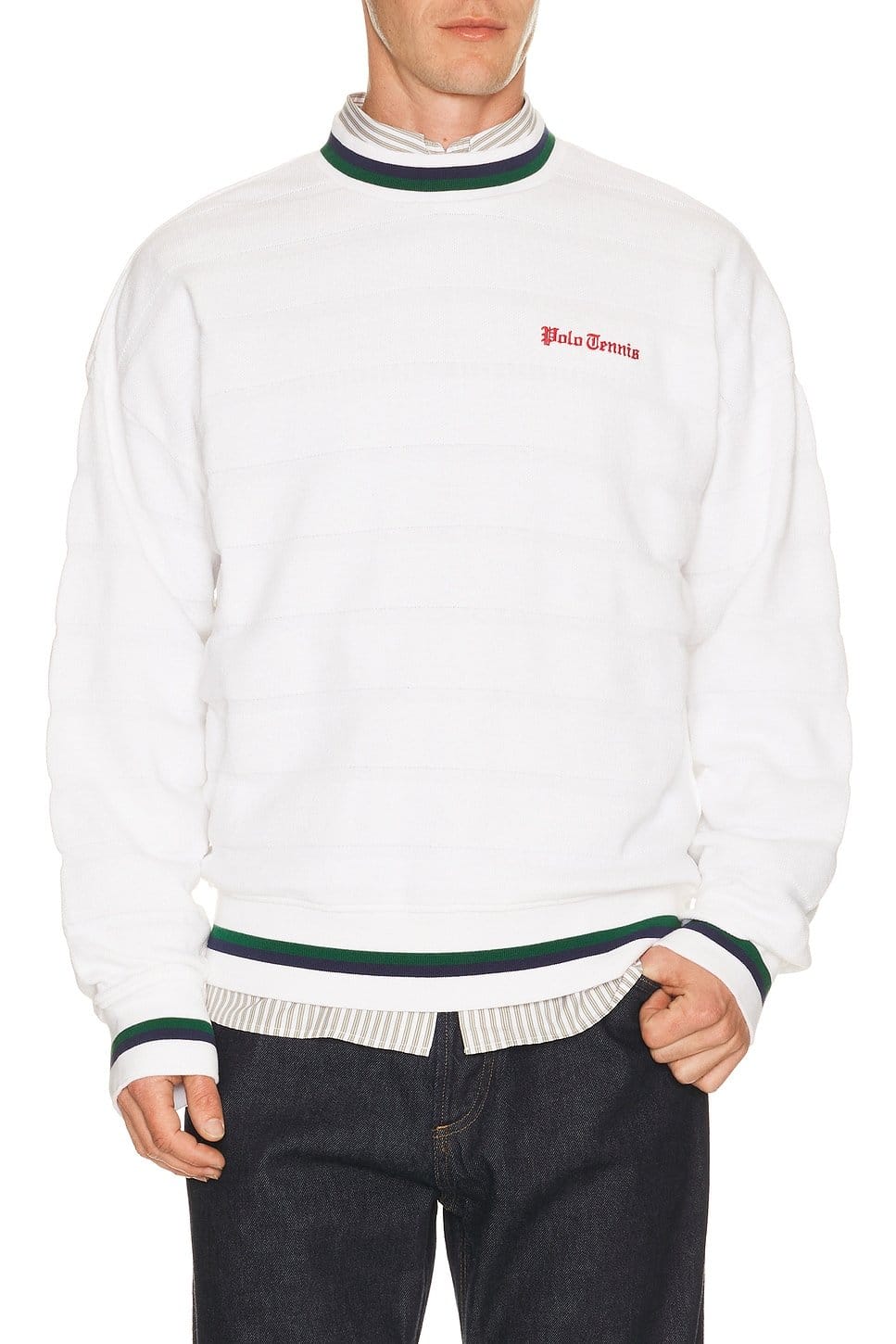 Polo Ralph Lauren Bar Stripe Polo Tennis Pullover