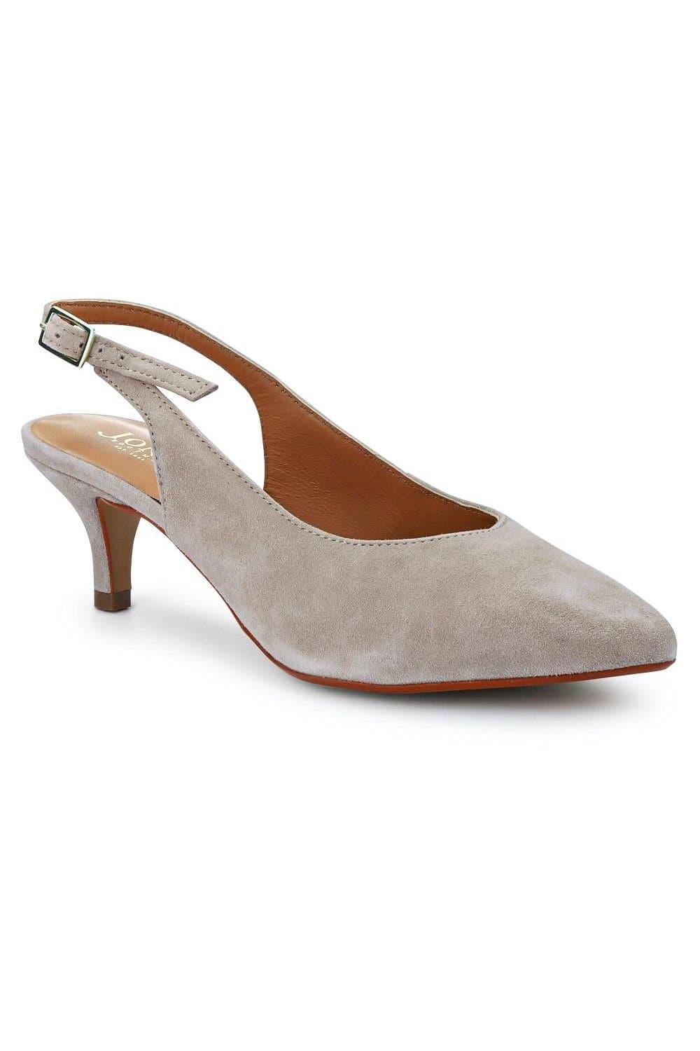 Jones Bootmaker Jones Bootmaker Women's Zaria Slingback Heels in Beige