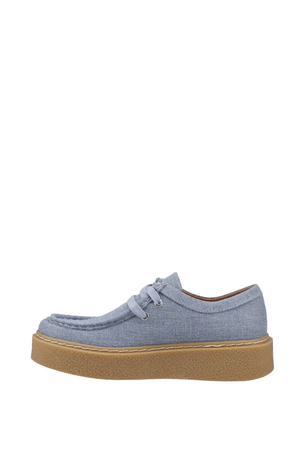 Hush Puppies Hush Puppies Women's Bridie Textile Mocc Toe in Light Blue - 4