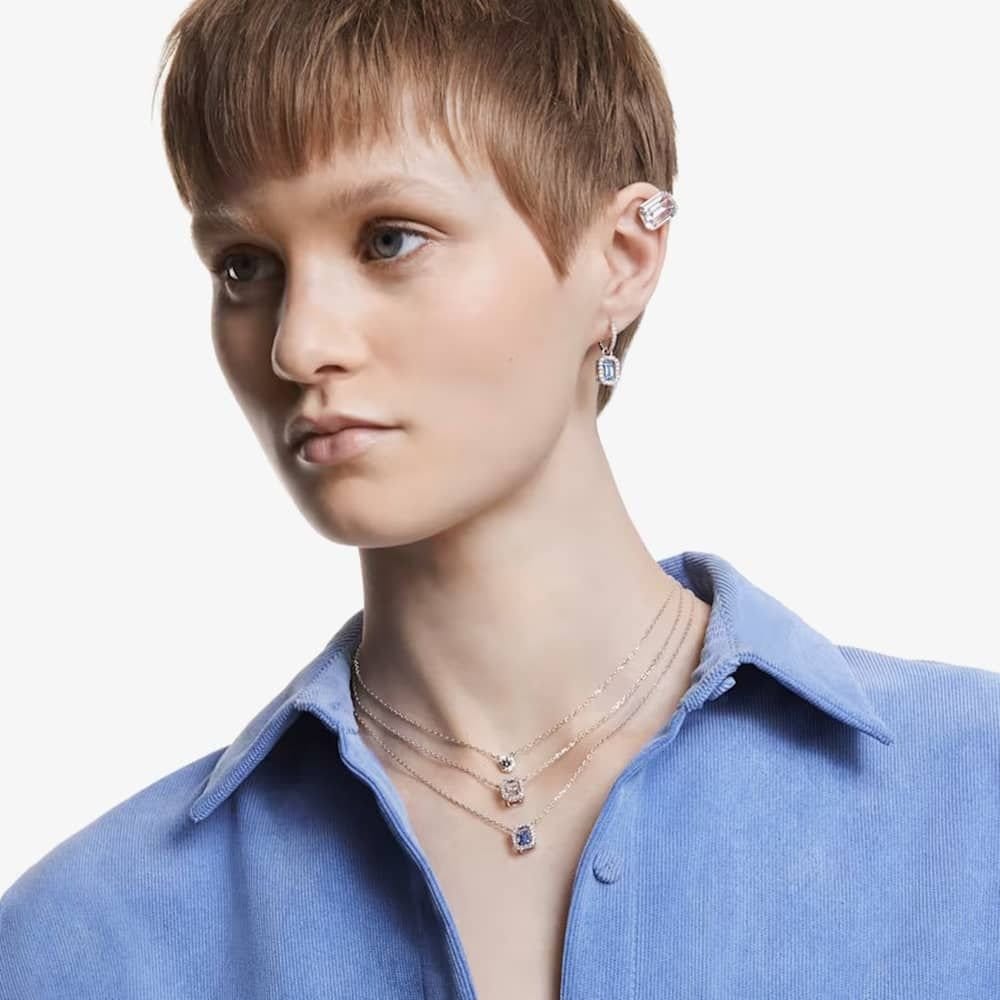 Swarovski Swarovski Women's Millenia Octagon Cut Necklace 5614926 in Silver - 4