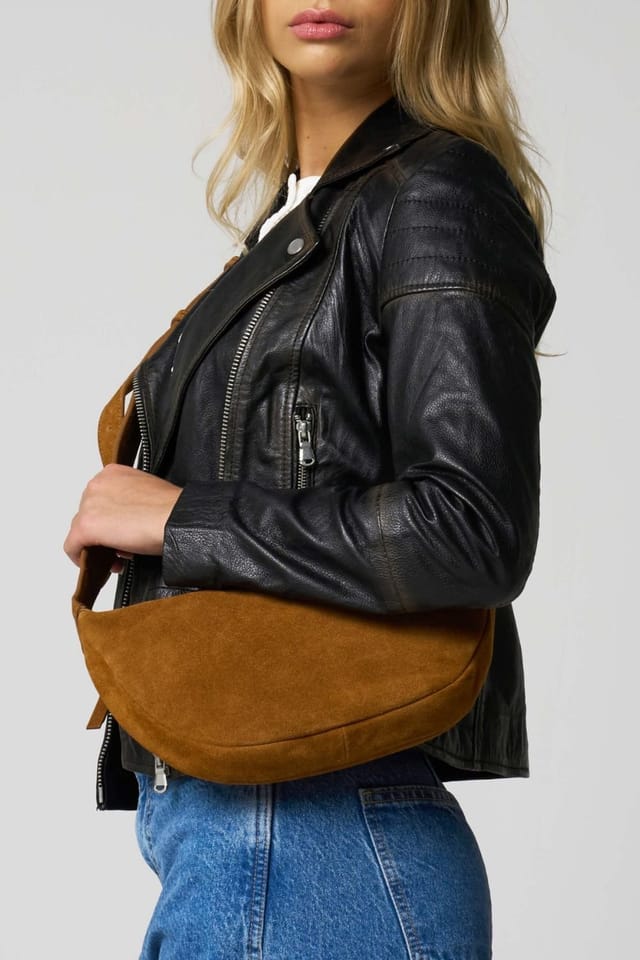 Barneys Originals Barneys Originals Women's Tan Suede Crossbody Bag - 2