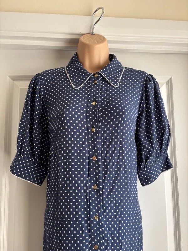 Fïnery London BNWT gorgeous polka dot long summer dress with pockets Finery size 10, RRP £69