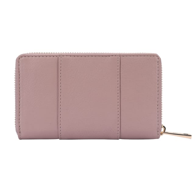Paul Costelloe Paul Costelloe Women's Dione Leather Purse in Rose - 3
