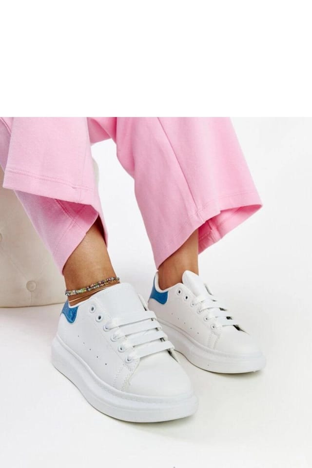 Love Lace Love Lace Women's Summer Low Sport Sneakers White Lace Up Rubber Sole - 2
