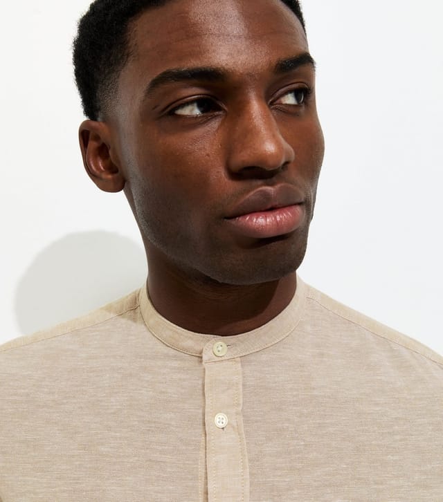 Only and Sons Men's Stone Regular Long Sleeve Shirt Only and Sons New Look - 3