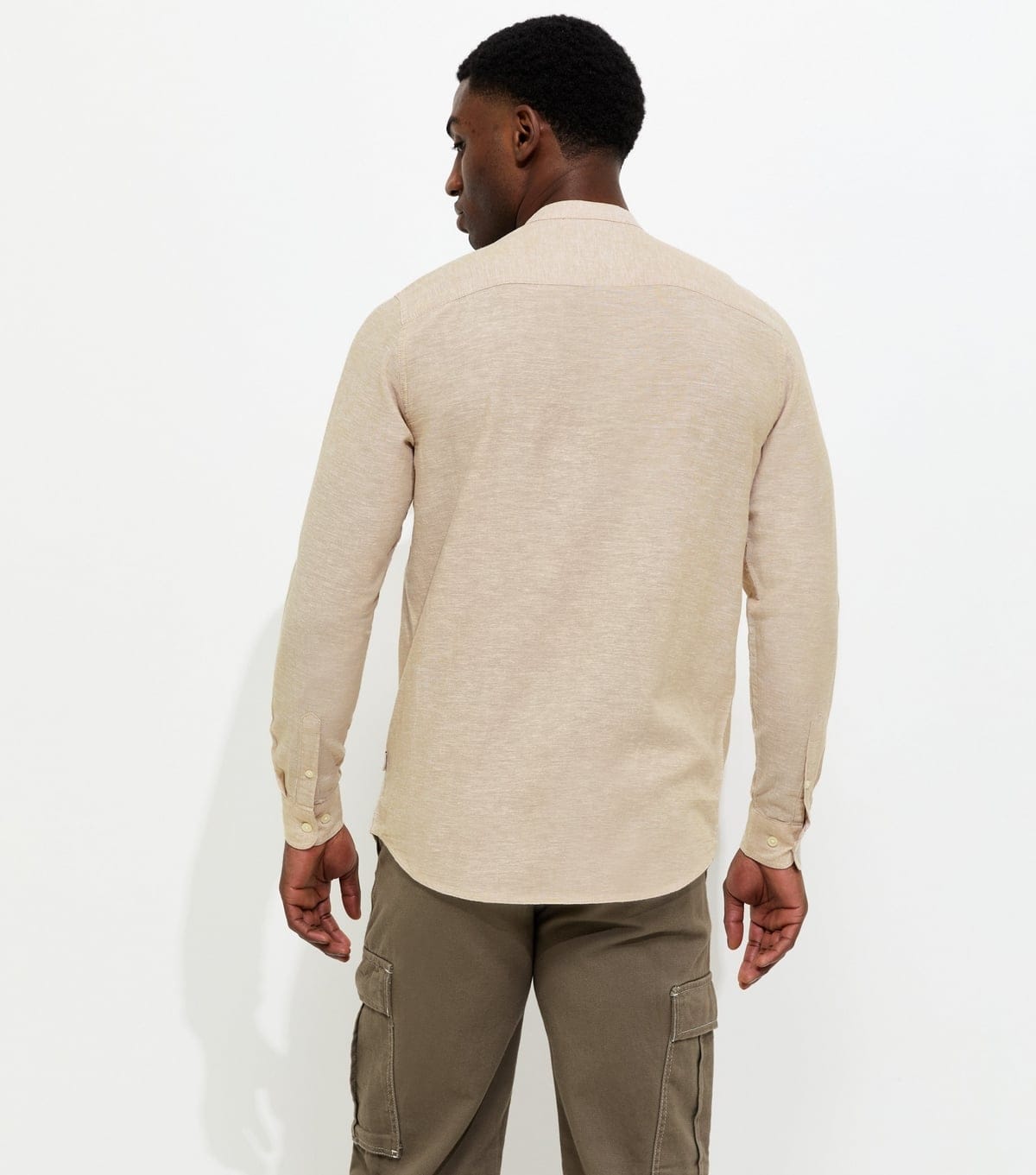 Only and Sons Men's Stone Regular Long Sleeve Shirt Only and Sons New Look - 4