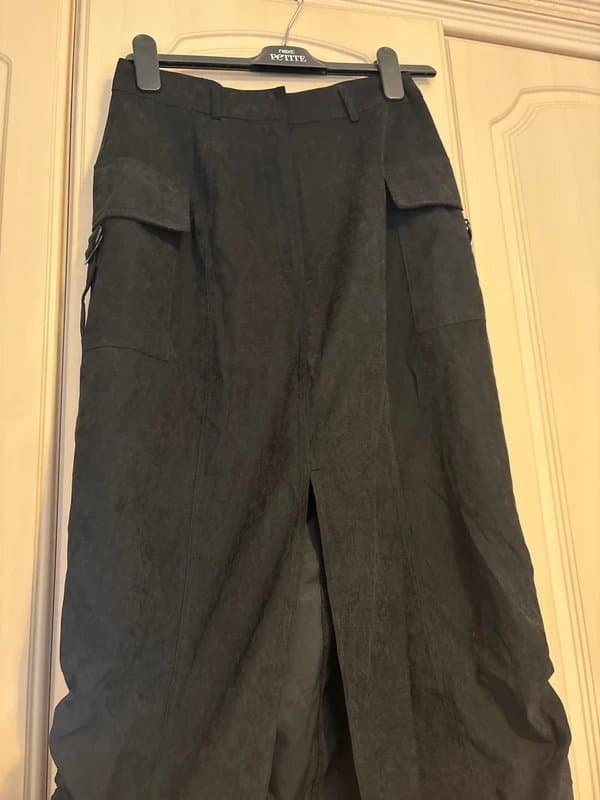 New Look Ruched long maxi skirt