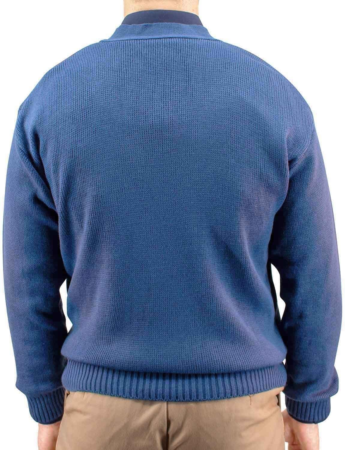 Tootal Tootal Men's Argyle Cardigan in Mid Blue - 4
