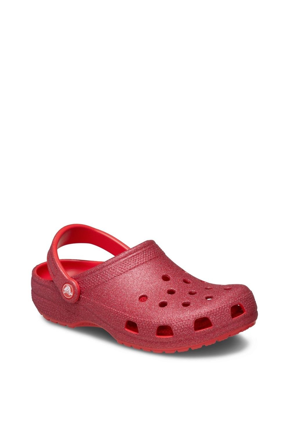 Crocs Crocs Women's Classic Glitter Clog in Red - 2