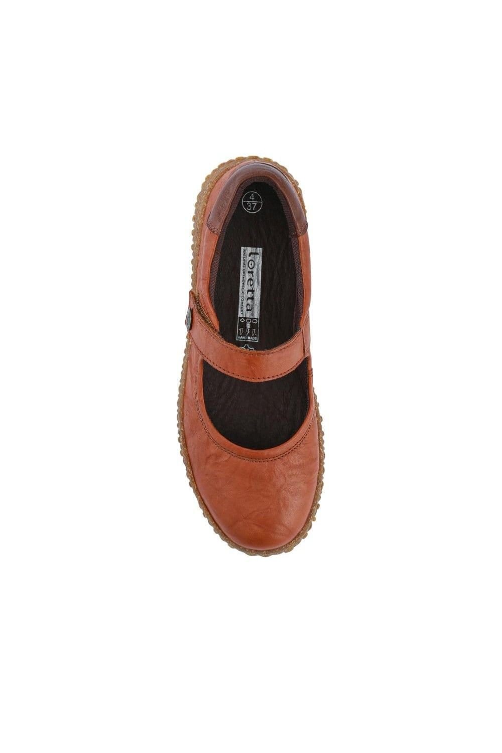 Pavers Pavers Women's Loretta Leather Mary Janes in Tan - 4