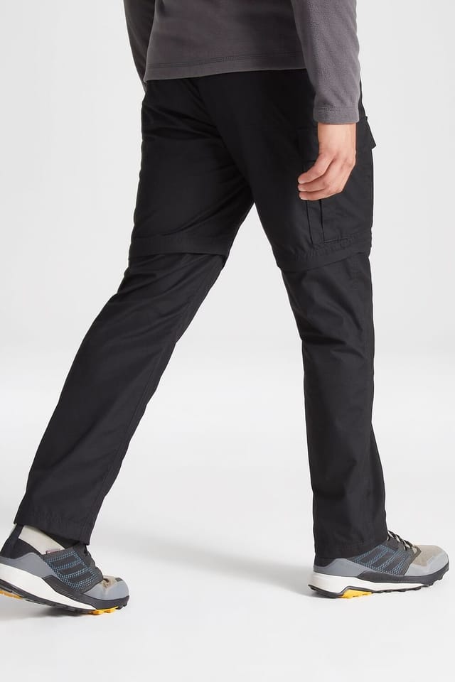 Craghoppers Craghoppers Men's Expert Kiwi Active Anti-Insect Zip-Off Workwear Trousers in Black - 2