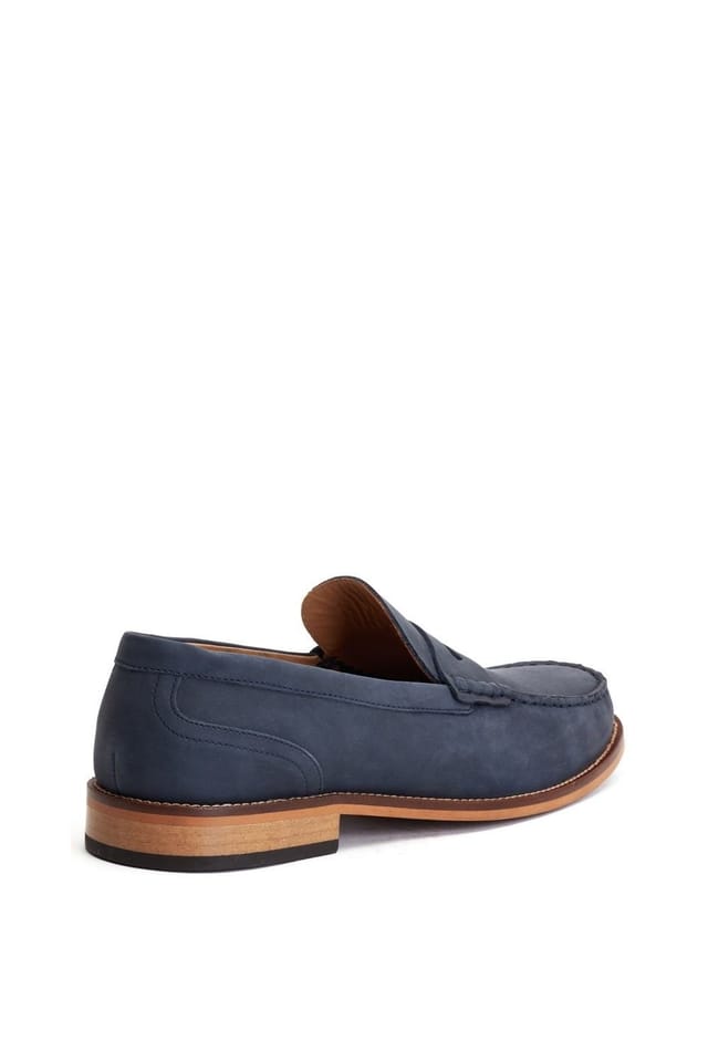 Base London Base London Men's Garfield Penny Loafer in Navy - 2