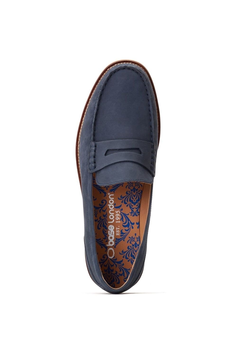 Base London Base London Men's Garfield Penny Loafer in Navy - 4