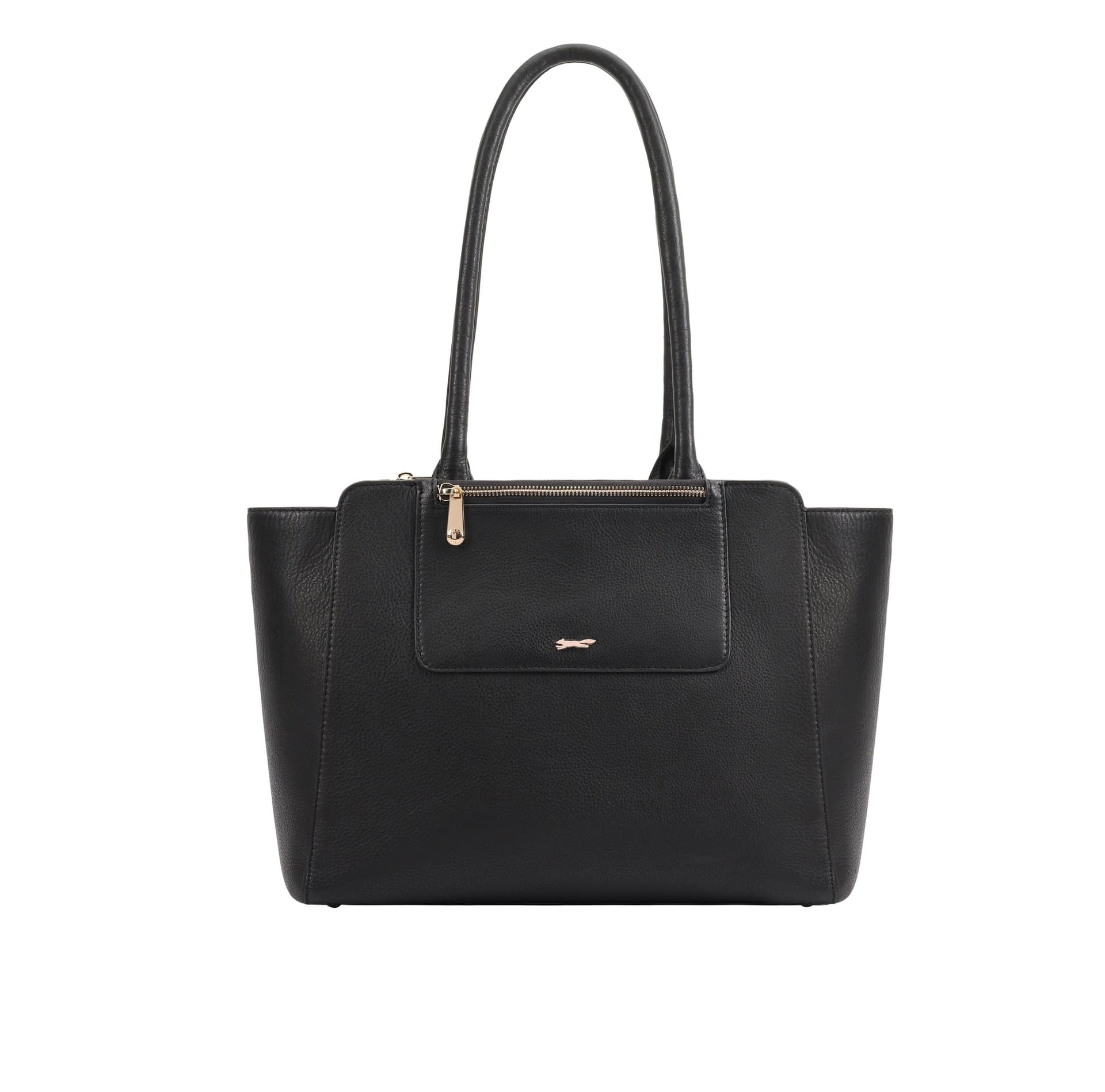 Paul Costelloe Paul Costelloe Women's Ishim Leather Shoulder Bag in Jet Black