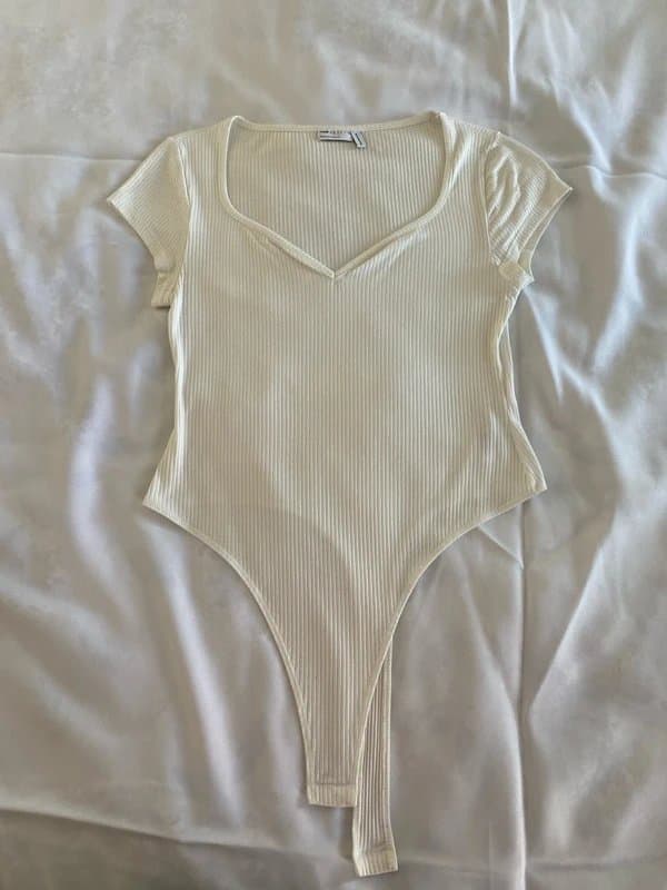 ASOS Off white size 12 ASOS bodysuit