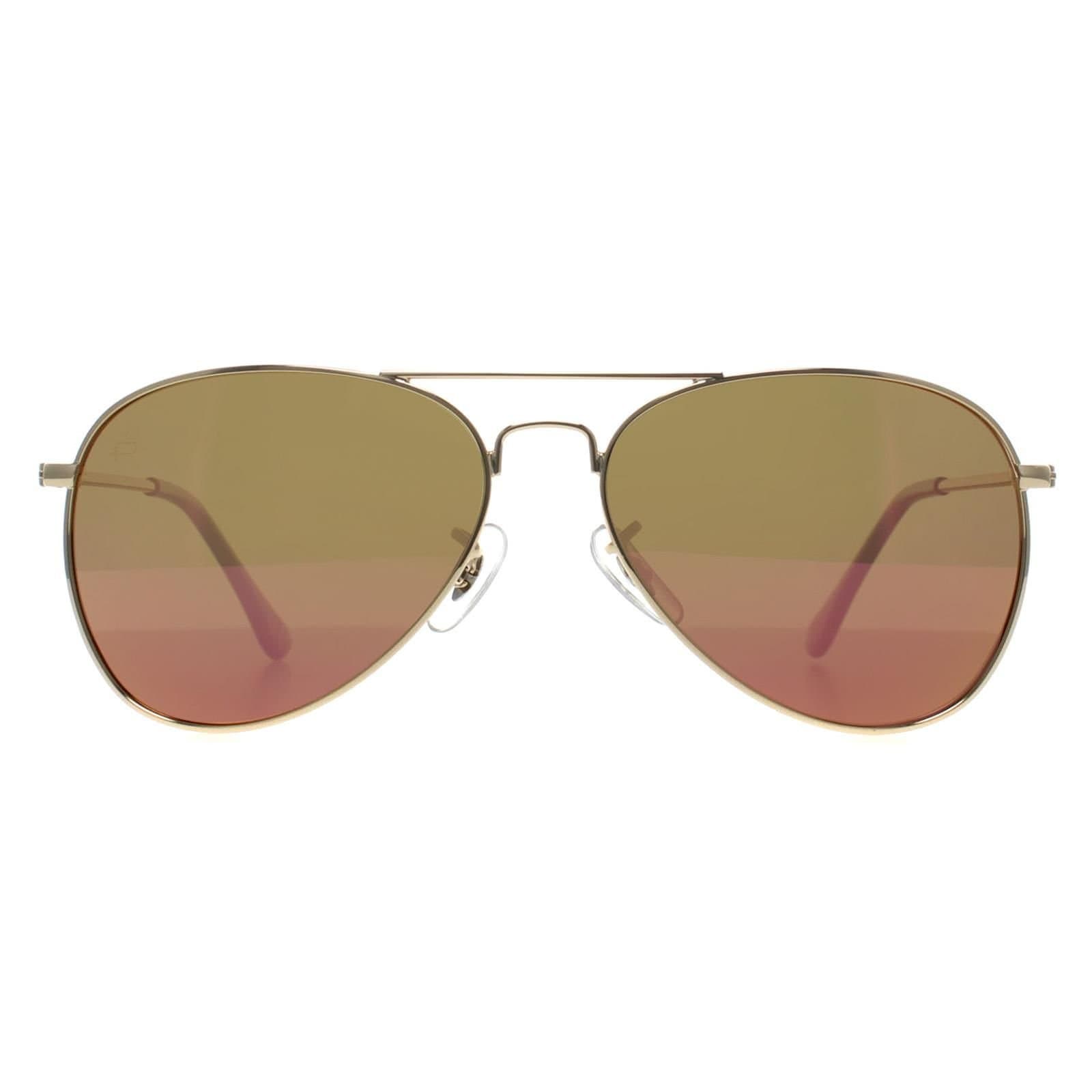 Prive Revaux Prive Revaux Men's Aviator Champagne Gold Sunglasses