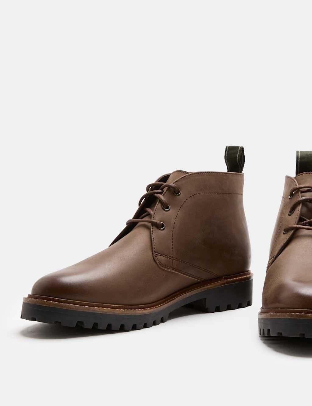 Marks & Spencer M&S Gum Sole Cleated Chukka Boots Brown