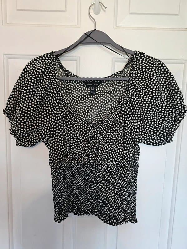 New Look New Look Milkmaid Polka Top