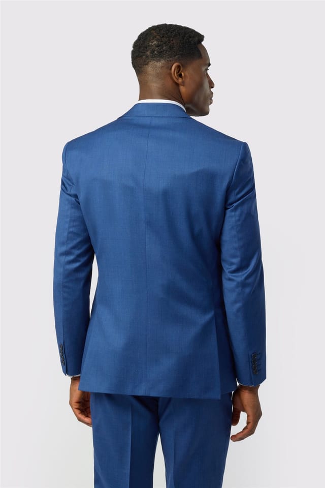 Ted Baker Ted Baker Men's Single Breasted Two Button Tailored Suit Jacket in Blue - 2